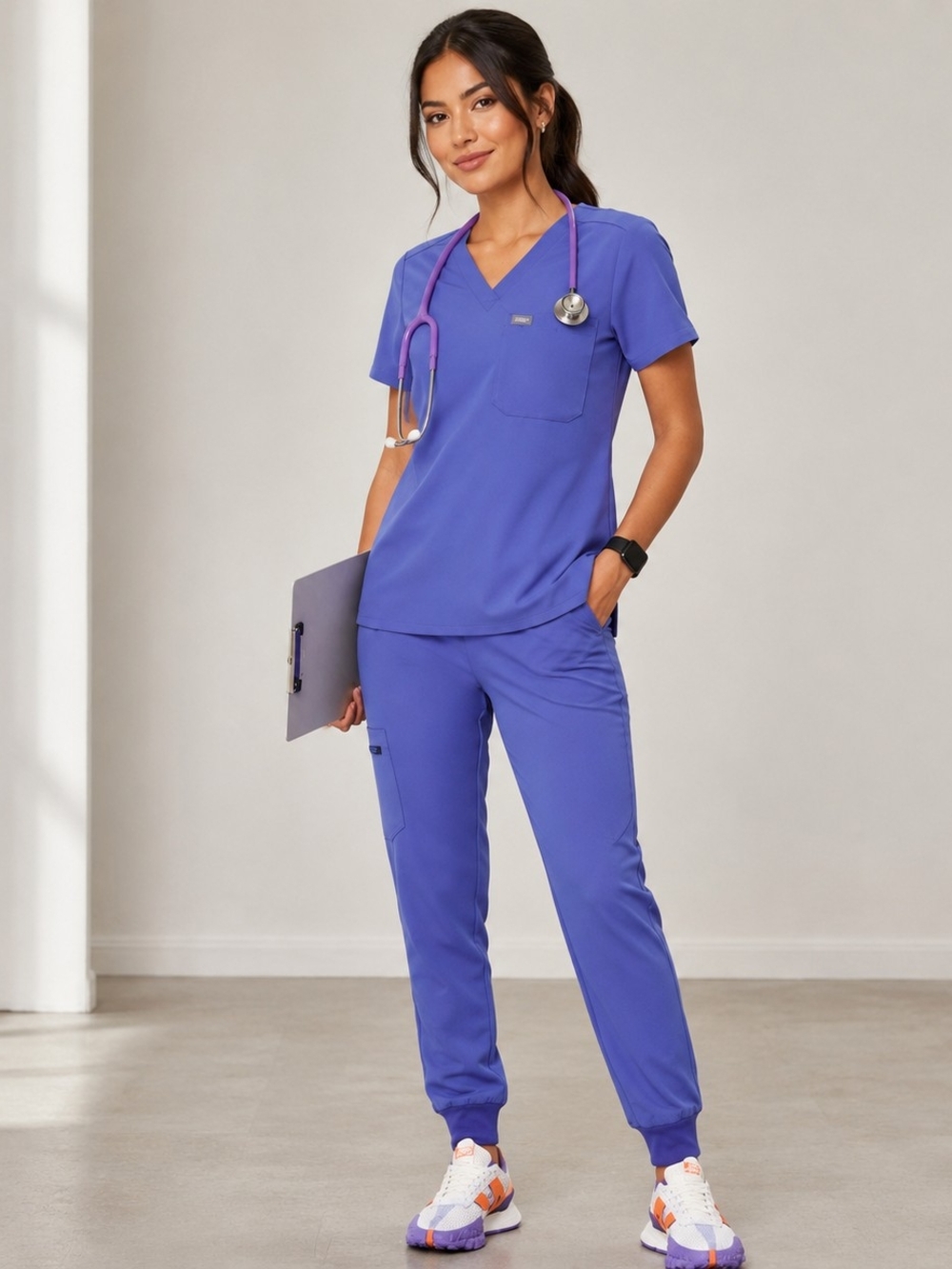 FIGS Set Zamora Jogger Scrub Pants and Catarina Top Size XL